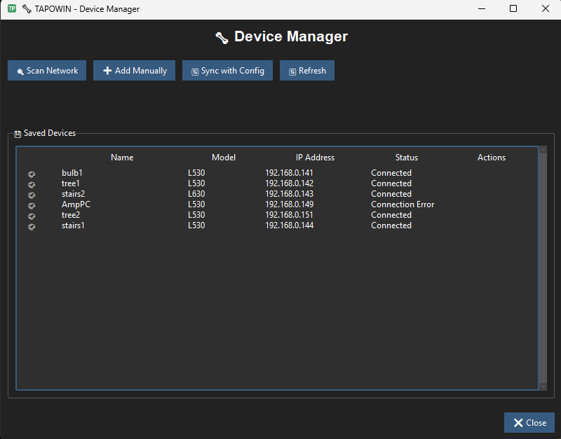 Network Scan & Device Management